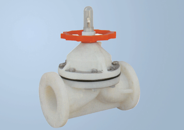 PVDF Flang type cut-off  valve